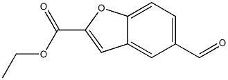 ethyl 5-formyl-1-benzofuran-2-carboxylate 结构式