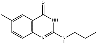 6-METHYL-2-PROPYLAMINO-3H-4-QUINAZOLINONE 结构式
