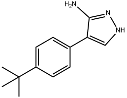 4-(4-(叔丁基)苯基)-1H-吡唑-3-胺 结构式