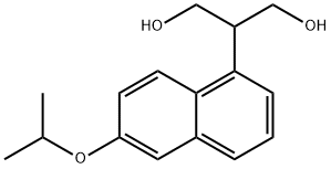 2-(6-异丙氧基萘-1-基)丙烷-1,3-二醇 结构式