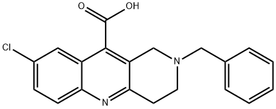 2-苄基-8-氯-1,2,3,4-四氢苯并[B][1,6]萘啶-10-羧酸 结构式