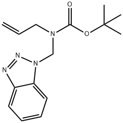 ((1H-苯并[D][1,2,3]三唑-1-基)甲基)(烯丙基)氨基甲酸叔丁酯 结构式