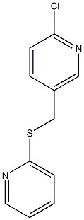 2-chloro-5-[(pyridin-2-ylsulfanyl)methyl]pyridine 结构式