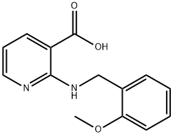 2-((2-甲氧基苄基)氨基)烟酸 结构式
