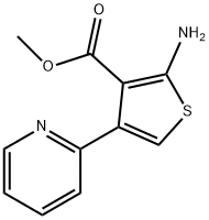 METHYL 2-AMINO-4-(PYRIDIN-2-YL)THIOPHENE-3-CARBOXYLATE 结构式