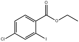 ETHYL 4-CHLORO-2-IODOBENZOATE 结构式