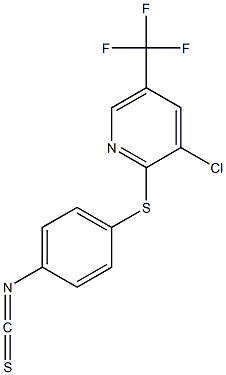 4-{[3-chloro-5-(trifluoromethyl)-2-pyridinyl]sulfanyl}phenyl isothiocyanate 结构式