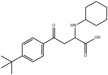 4-[4-(tert-butyl)phenyl]-2-(cyclohexylamino)-4-oxobutanoic acid 结构式