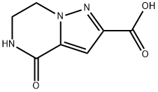 4-氧代-4,5,6,7-四氢吡唑并[1,5-A〕吡嗪-2-甲酸 结构式