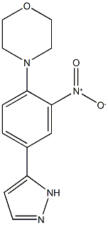 4-[2-nitro-4-(1H-pyrazol-5-yl)phenyl]morpholine 结构式