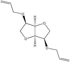 (3R,3AR,6R,6AR)-3,6-二(烯丙氧基)六氢呋喃并[3,2-B]呋喃 结构式