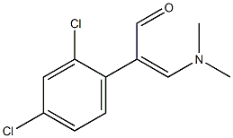 (2Z)-2-(2,4-dichlorophenyl)-3-(dimethylamino)prop-2-enal 结构式
