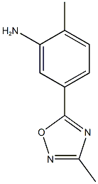 2-甲基-5-(3-甲基-1,2,4-噁二唑-5-基)苯胺 结构式