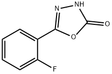 5-(2-氟苯基)-1,3,4-噁二唑-2(3H)-酮 结构式