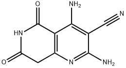 2,4-diamino-5,7-dioxo-5,6,7,8-tetrahydro[1,6]naphthyridine-3-carbonitrile 结构式