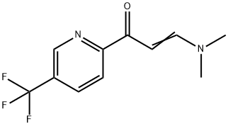 (2E)-3-(dimethylamino)-1-[5-(trifluoromethyl)pyridin-2-yl]prop-2-en-1-one 结构式