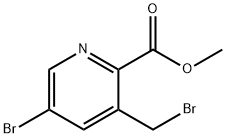 5-溴-3-(溴甲基)吡啶-2-羧酸甲酯 结构式