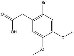2-(2-bromo-4,5-dimethoxyphenyl)acetic acid 结构式