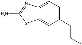 6-丙基苯并[D]噻唑-2-胺 结构式
