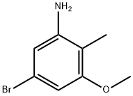 5-Bromo-3-methoxy-2-methylaniline 结构式