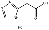 2-(1H-1,2,4-triazol-5-yl)acetic acid hydrochloride 结构式