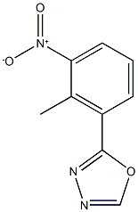 2-(2-methyl-3-nitrophenyl)-1,3,4-oxadiazole 结构式