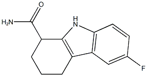 6-fluoro-2,3,4,9-tetrahydro-1H-carbazole-1-carboxamide 结构式