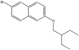 2-bromo-6-(2-ethylbutoxy)naphthalene 结构式