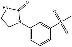 1-(3-(甲基磺酰基)苯基)咪唑啉-2-酮 结构式