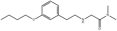 2-((3-BUTOXYPHENETHYL)AMINO)-N,N-DIMETHYLACETAMIDE 结构式