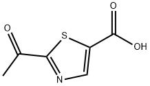 5-乙酰基噻唑-2-羧酸 结构式