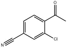 4-乙酰基-3-氯苯甲腈 结构式