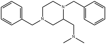 (1,4-dibenzylpiperazin-2-yl)-n,n-dimethylmethanamine 结构式