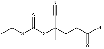 4-氰基-4-(((乙硫基)硫代羰基)硫基)戊酸 结构式