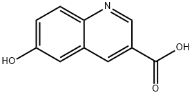 6-HYDROXYQUINOLINE-3-CARBOXYLIC ACID 结构式