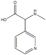 (METHYLAMINO)(3-PYRIDINYL)ACETIC ACID 结构式