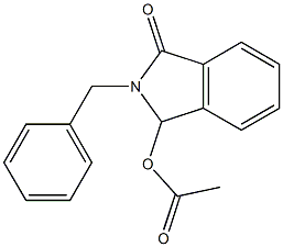 2-benzyl-3-oxo-2,3-dihydro-1H-isoindol-1-yl acetate 结构式
