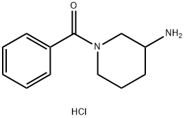 1-苯甲酰哌啶-3-胺盐酸盐 结构式