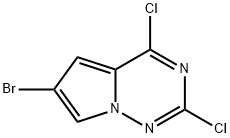 6-bromo-2,4-dichloropyrrolo[2,1-f][1,2,4]triazine 结构式