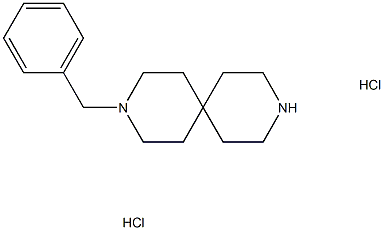 3-苄基-3,9-二氮杂螺环[5.5]十一烷盐酸盐 结构式