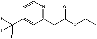 Ethyl 2-(4-(trifluoromethyl)pyridin-2-yl)acetate 结构式