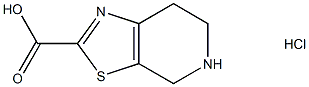 4H,5H,6H,7H‐[1,3]thiazolo[5,4‐c]pyridine‐2‐carboxylic acid hydrochloride 结构式