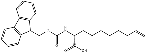 (R)-N-FMOC-2-(7'-OCTENYL)GLYCINE 结构式