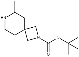 tert-butyl 6-methyl-2,7-diazaspiro[3.5]nonane-2-carboxylate 结构式