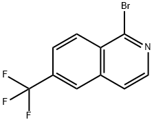 1-溴-6-(三氟甲基)异喹啉 结构式