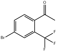 1-[4-溴-2-(三氟甲基)苯基]乙酮 结构式