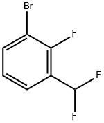 1-溴-3-二氟甲基-2-氟苯 结构式