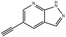 5-乙炔基-1H-吡唑并[3,4-B]吡啶 结构式