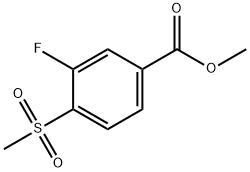 3-氟-4-甲砜基苯甲酸甲酯 结构式