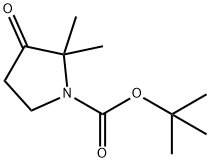 叔-丁基 2,2-二甲基-3-氧亚基吡咯烷-1-甲酸基酯 结构式